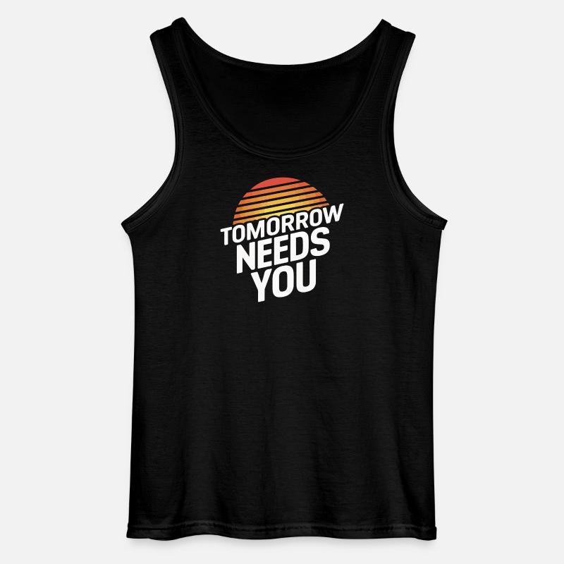 Die Zukunft braucht Sie - Gildan Männer Tank Top - Schwarz