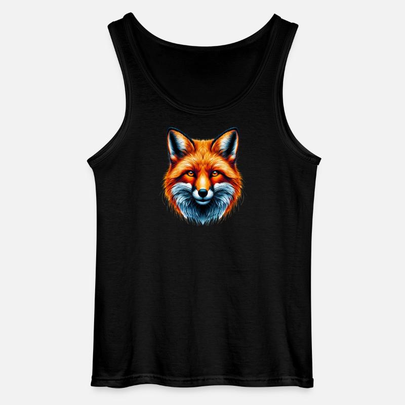 Fuchs - Gildan Männer Tank Top - Schwarz