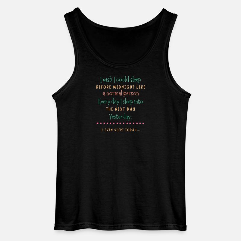 Mitternachtsschlafwunsch - Gildan Männer Tank Top - Schwarz