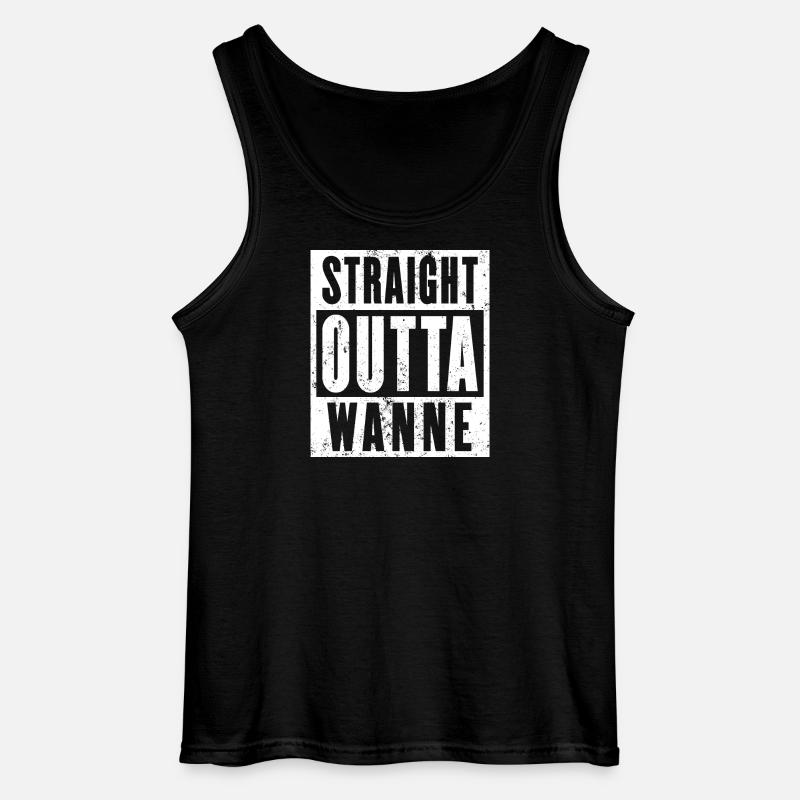 Wanne, Ruhrgebiet, Ruhrpott, Wanne-Eickel - Gildan Männer Tank Top - Schwarz