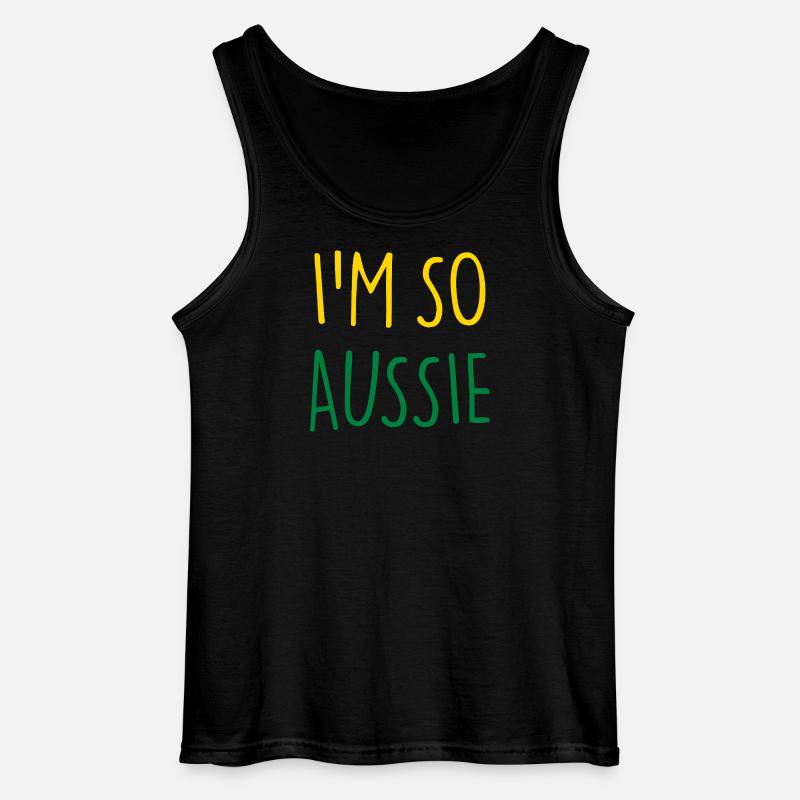 I'M SO AUSSIE Australisch Australien - Gildan Männer Tank Top - Schwarz