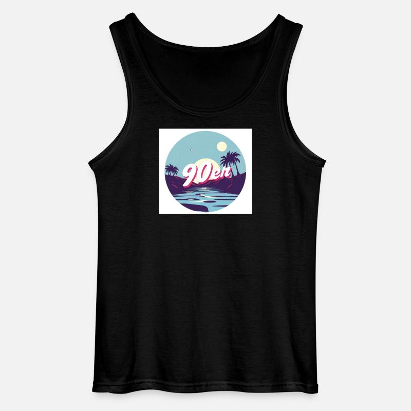 90‘s Summer - Gildan Männer Tank Top - Schwarz