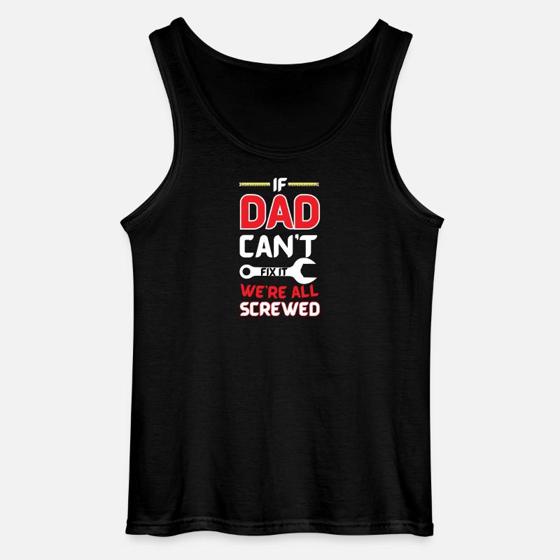 Papa Flick-Humor-Tee - Gildan Männer Tank Top - Schwarz