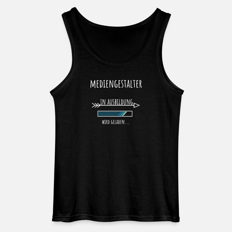 Mediengestalter Ausbildung Beruf Geschenk - Gildan Männer Tank Top - Schwarz