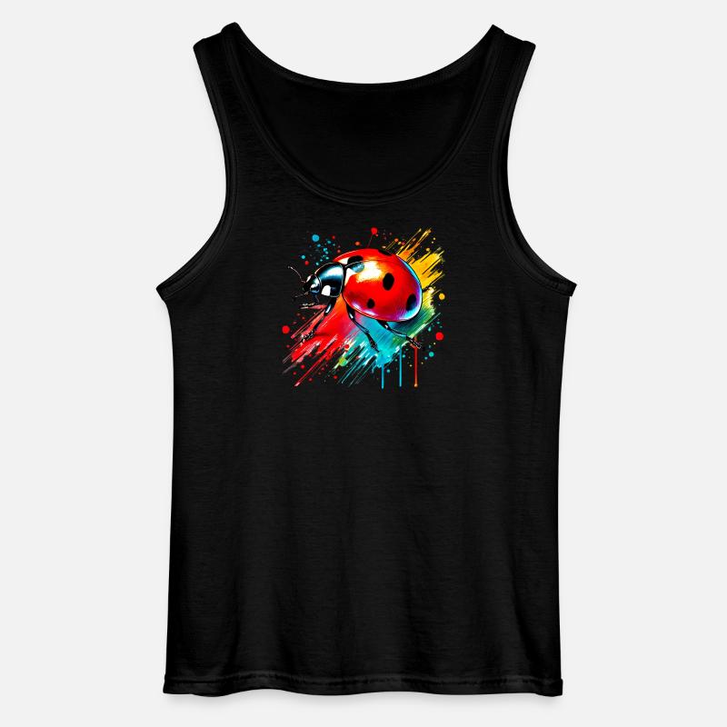 Marienkäfer - Gildan Männer Tank Top - Schwarz
