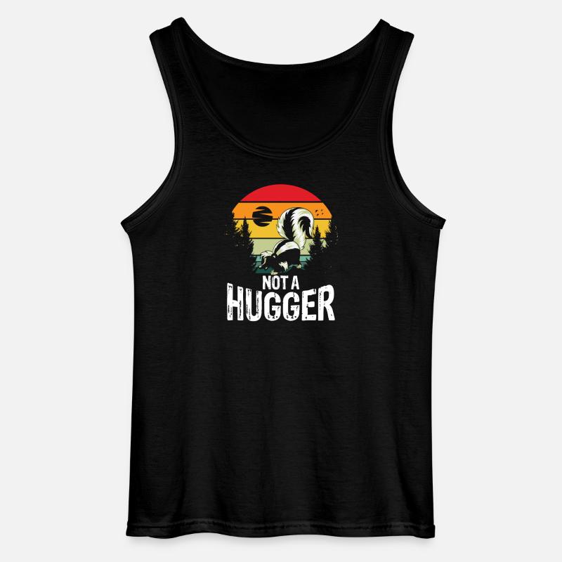 Not a hugger skunk - Gildan Männer Tank Top - Schwarz