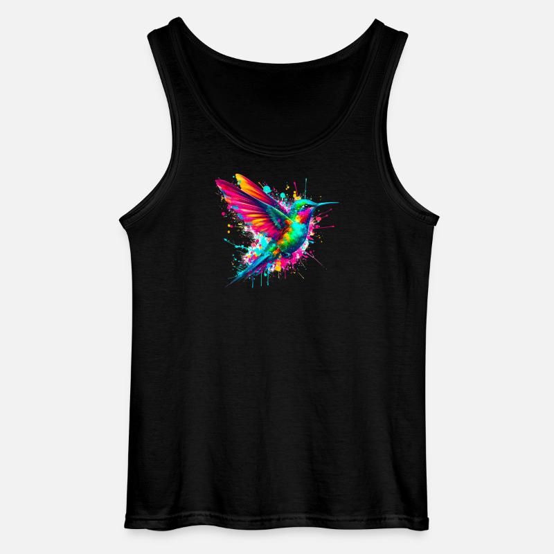 Kolibri - Gildan Männer Tank Top - Schwarz