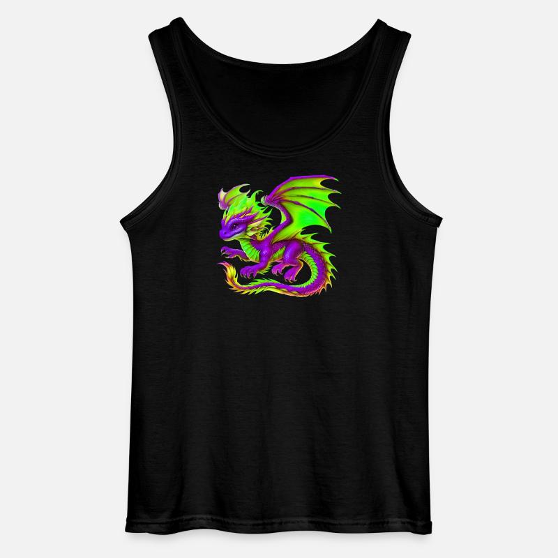 Drache - Gildan Männer Tank Top - Schwarz