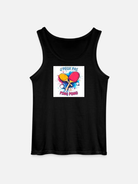 Buntes Tischtennis entfesselt - Gildan Männer Tank Top - Schwarz