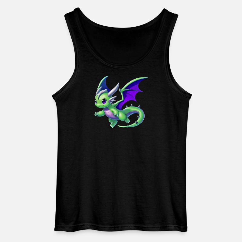 Drache - Gildan Männer Tank Top - Schwarz