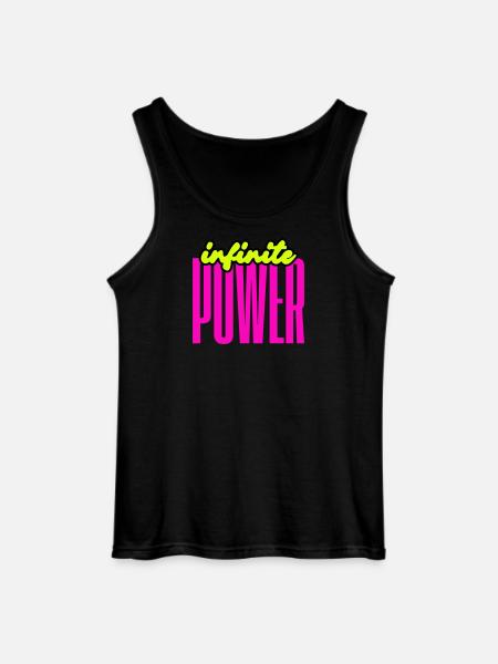 Unendliche Power - Gildan Männer Tank Top - Schwarz