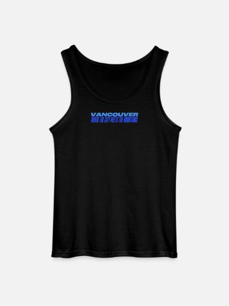 Vancouver City Pulse & Peaks - Gildan Men’s Tank Top - black