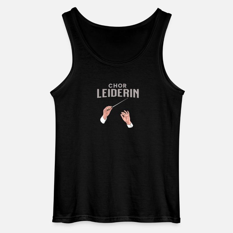 Chor Leiderin Chorleiterin Dirigentin - Gildan Männer Tank Top - Schwarz