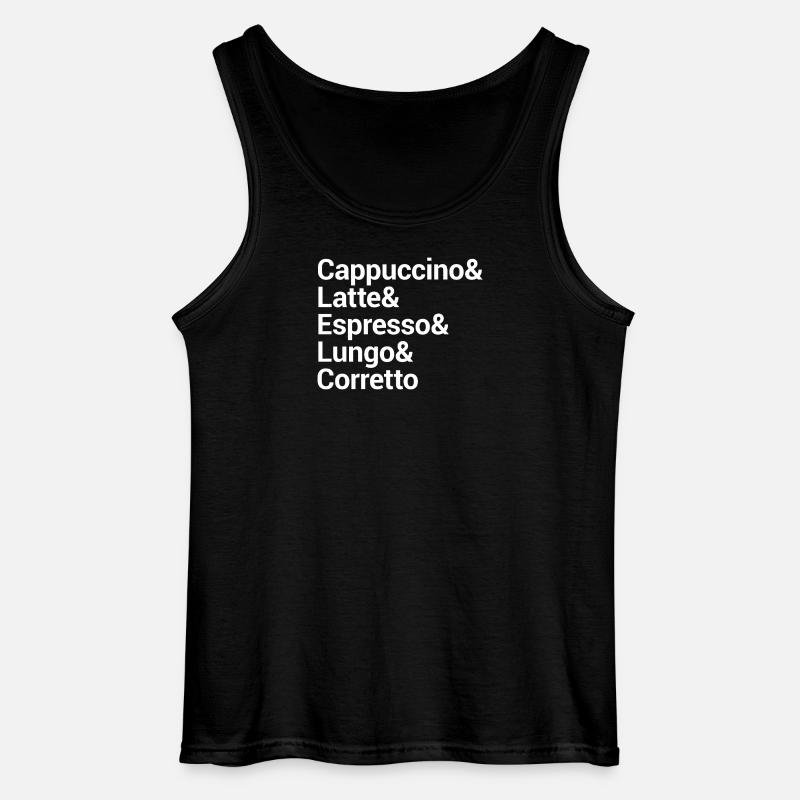 Kaffee-Stil Typografie Design - Gildan Männer Tank Top - Schwarz