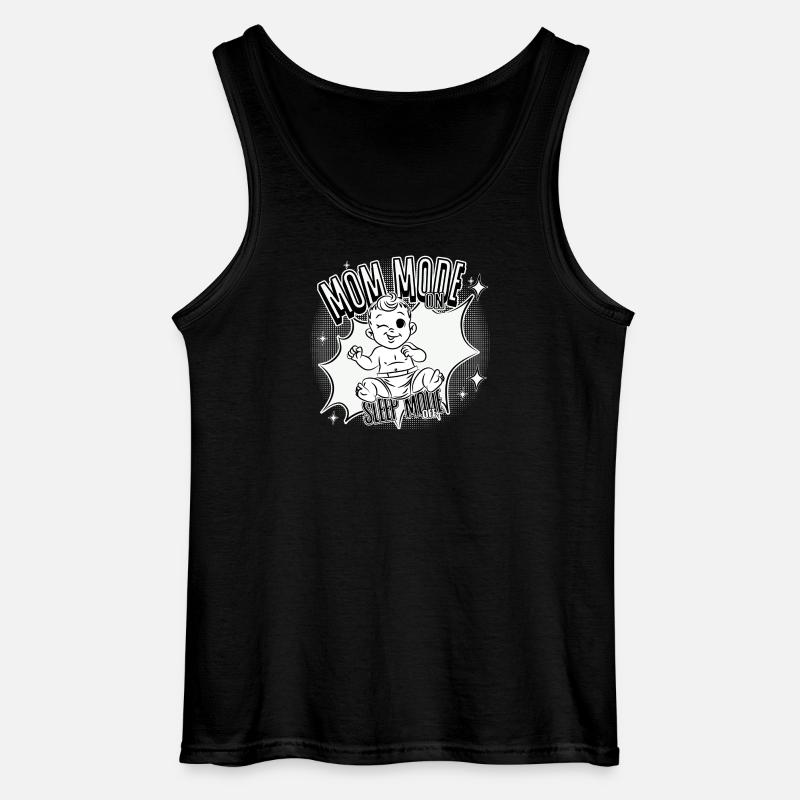 Mom Mode On – Sleep Mode Off - Gildan Männer Tank Top - Schwarz