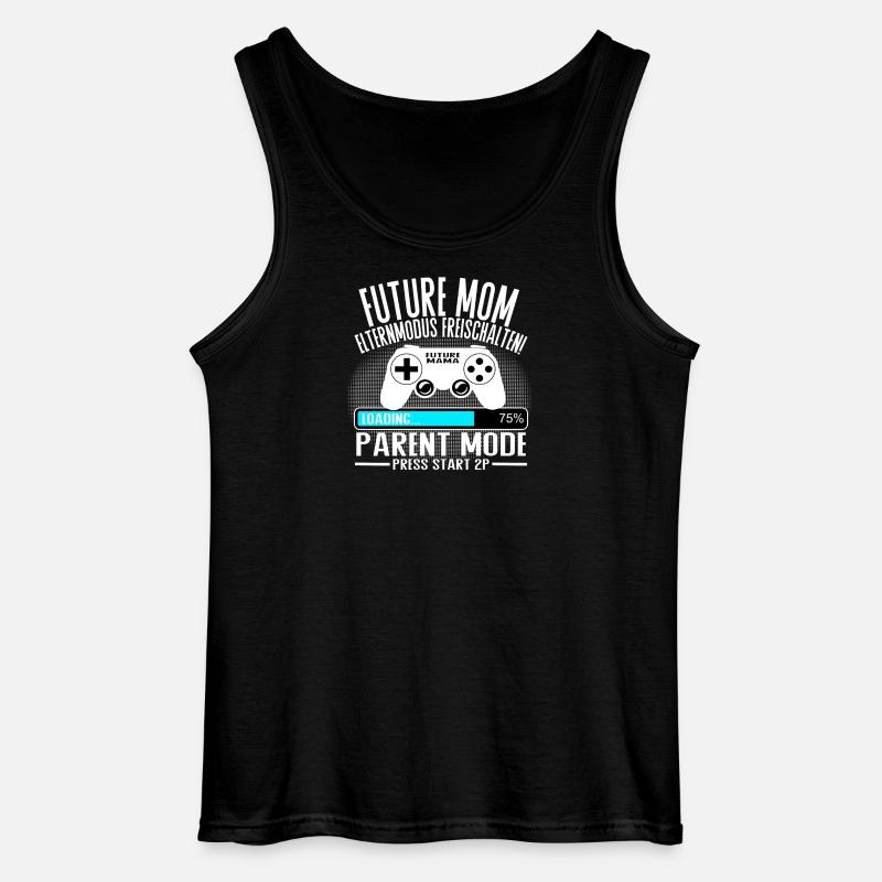 Mama lädt… Bitte warten! - Gildan Männer Tank Top - Schwarz