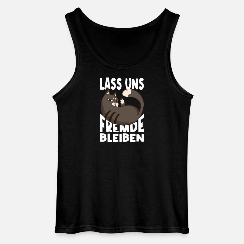 Lass Uns Fremde Bleiben - Gildan Männer Tank Top - Schwarz