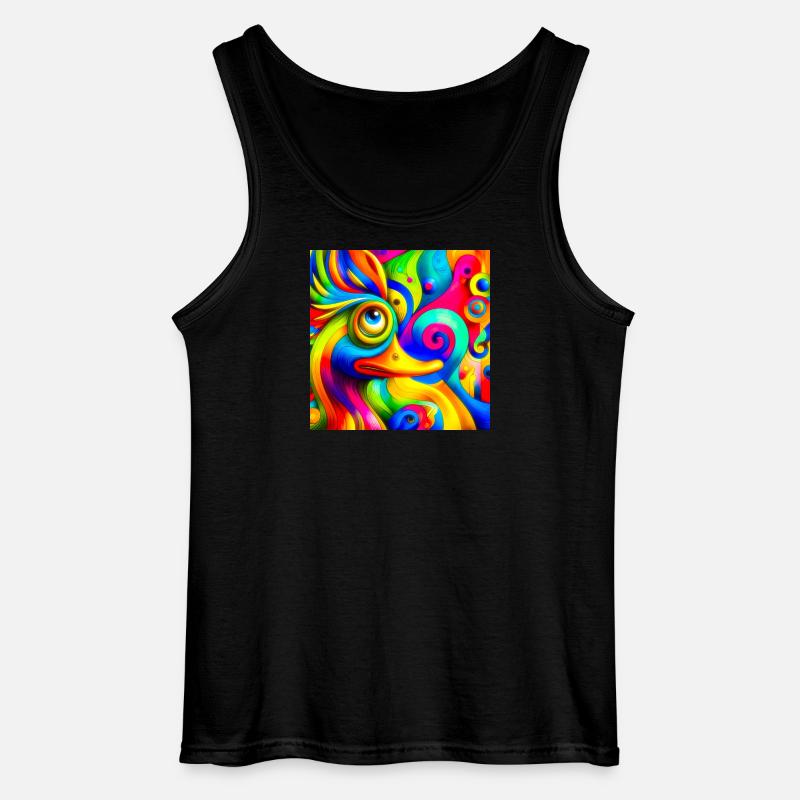 Gemälde von einer ente - Gildan Männer Tank Top - Schwarz