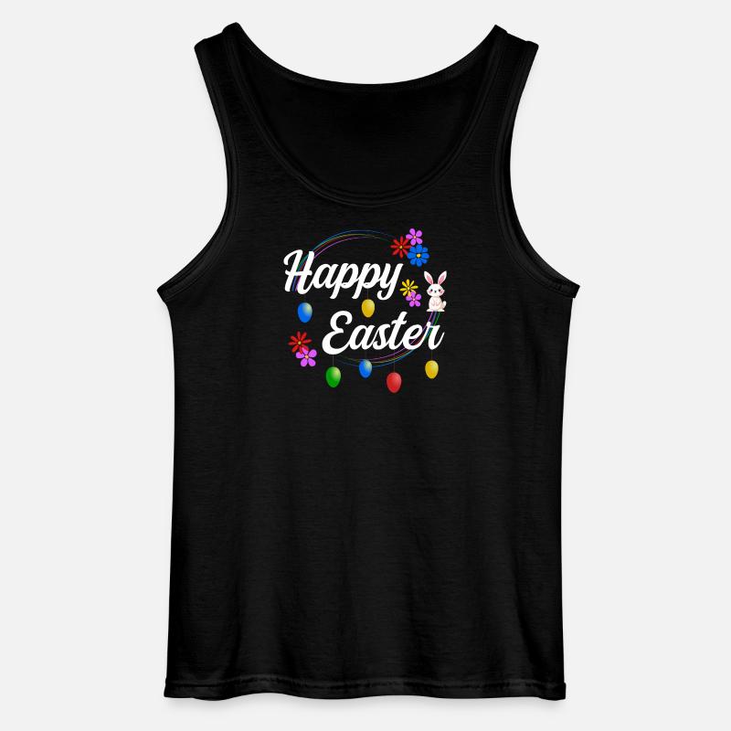 Happy Easter - Gildan Männer Tank Top - Schwarz