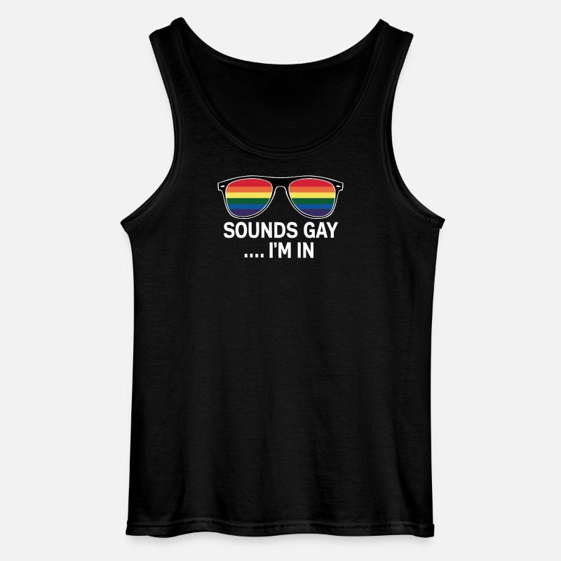 Lustige Pride-Erklärung - Gildan Männer Tank Top - Schwarz