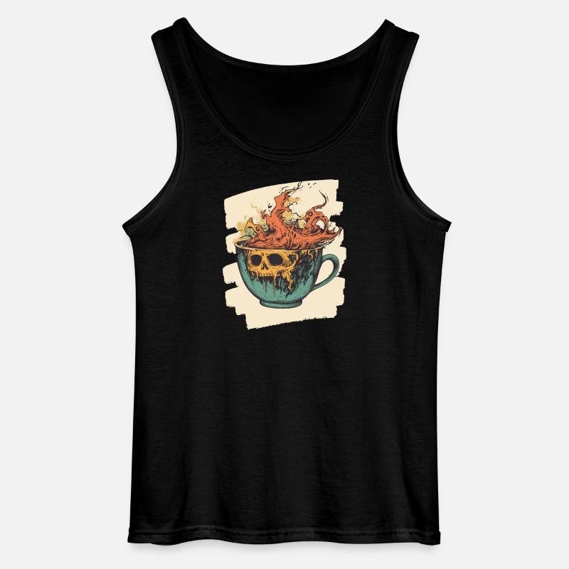 Coffee Coffee Coffee Lovers - Gildan Men’s Tank Top - black