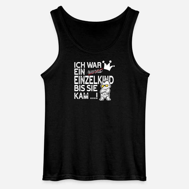 Einzelkind war gestern – Schwester kam! - Gildan Männer Tank Top - Schwarz