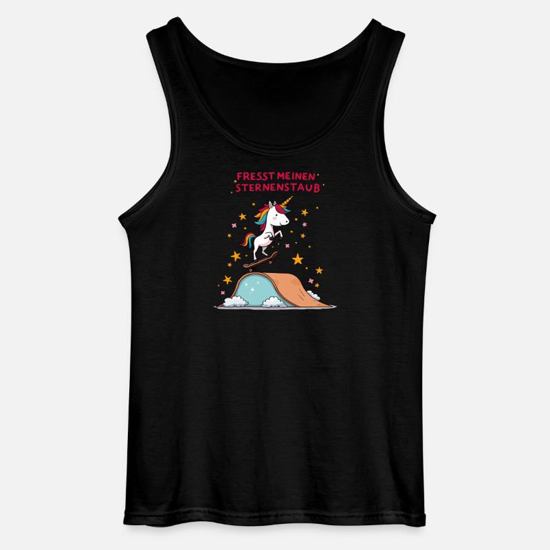 Skateboard-Einhorn - Gildan Männer Tank Top - Schwarz