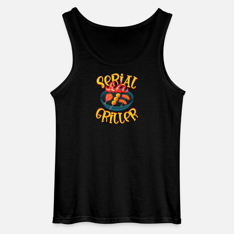 SERIAL GRILLER - Gildan Männer Tank Top - Schwarz