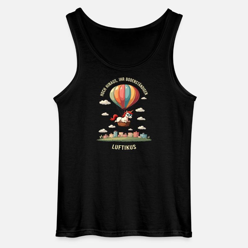 Luftikus-Einhorn - Gildan Männer Tank Top - Schwarz