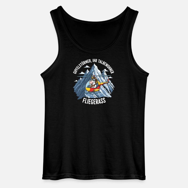 Einhorn-Pilot - Gildan Männer Tank Top - Schwarz