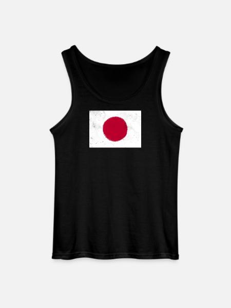 Flag of Japan - Gildan Men’s Tank Top - black