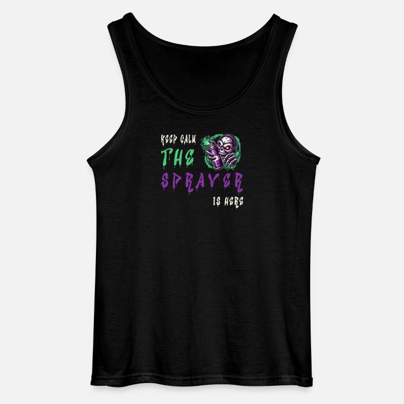 Keep Calm – The Sprayer - Gildan Männer Tank Top - Schwarz