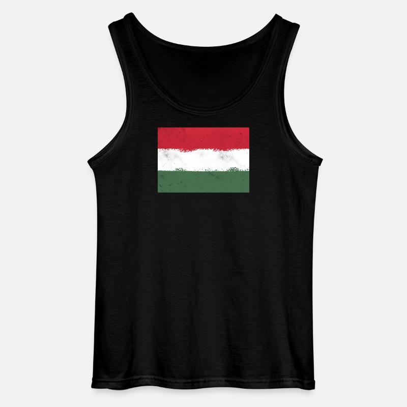 Flagge von Ungarn - Gildan Männer Tank Top - Schwarz