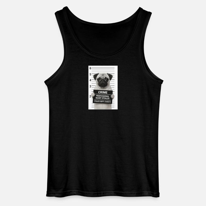 Verbrecherischer Mops - Gildan Männer Tank Top - Schwarz
