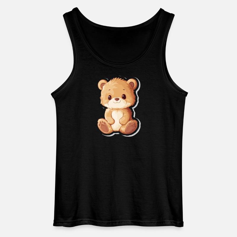 Süßer Bär – Geschenkidee für Wald- & Tierfans - Gildan Männer Tank Top - Schwarz
