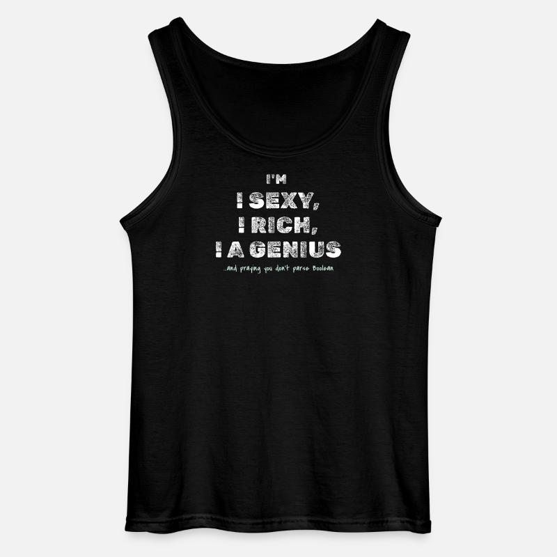 Boolescher Witz – Lustiges Dev-T-Shirt - Gildan Männer Tank Top - Schwarz