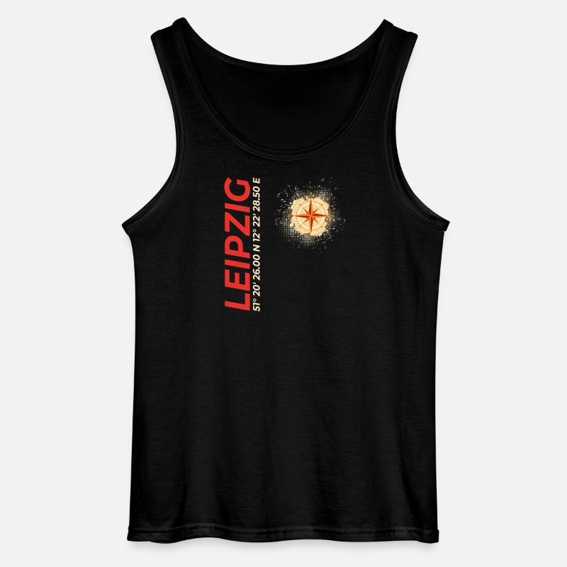 Leipzig - Gildan Männer Tank Top - Schwarz