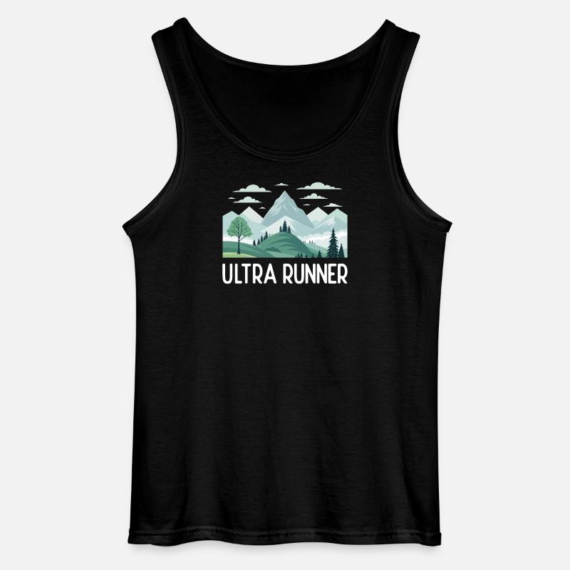 Ultra-Läufer - Gildan Männer Tank Top - Schwarz