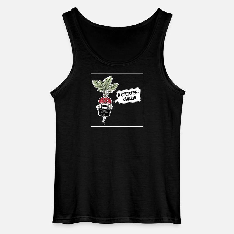 Radieschen-Rausch ! - Gildan Männer Tank Top - Schwarz