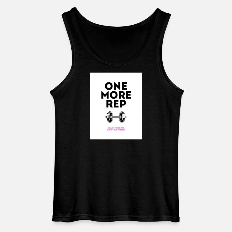 Gym Motivation Noch ein Wiederholungsdesign - Gildan Männer Tank Top - Schwarz