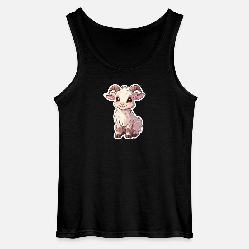 Ziege - Gildan Männer Tank Top - Schwarz