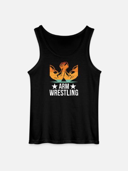 Arm Wrestling Tee - Gildan Männer Tank Top - Schwarz