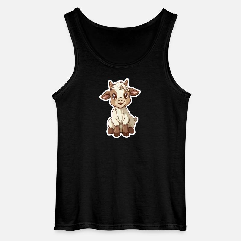Ziege - Gildan Männer Tank Top - Schwarz