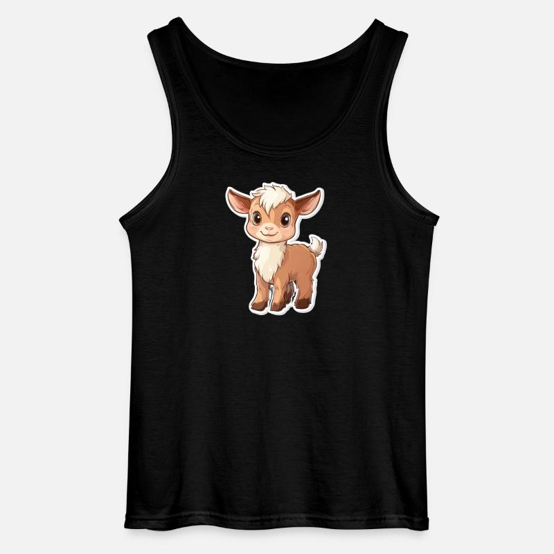Ziege - Gildan Männer Tank Top - Schwarz