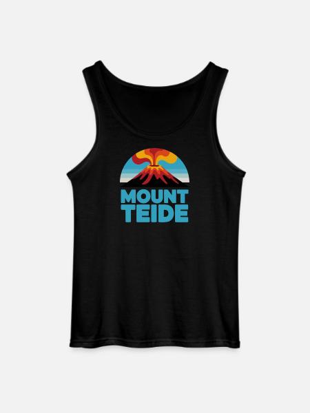 Teide Radfahren Vulkan Kunst - Gildan Männer Tank Top - Schwarz