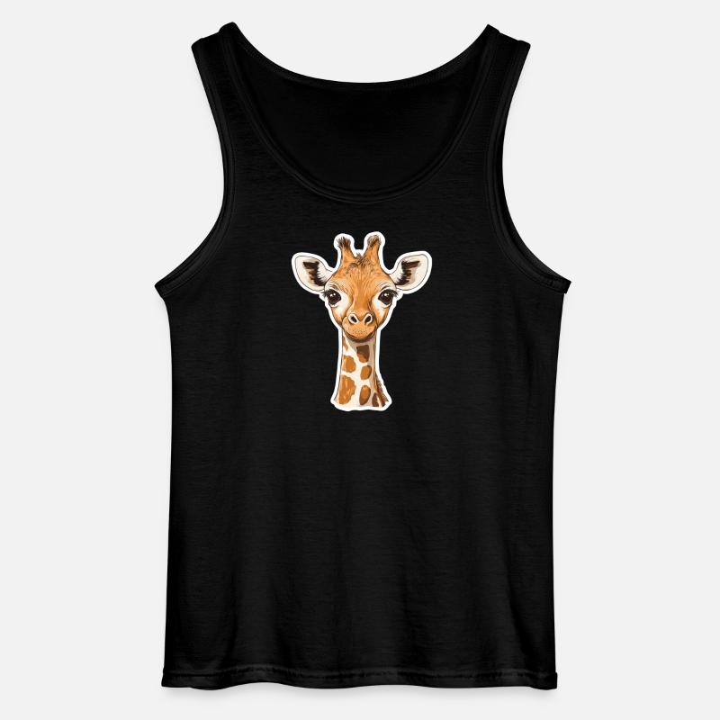 Giraffe - Gildan Männer Tank Top - Schwarz