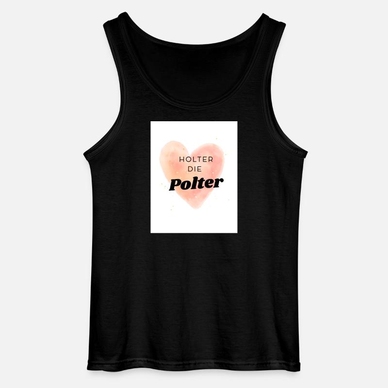 Poltern - Gildan Männer Tank Top - Schwarz