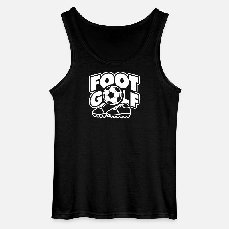 Fußballgolf - Gildan Männer Tank Top - Schwarz