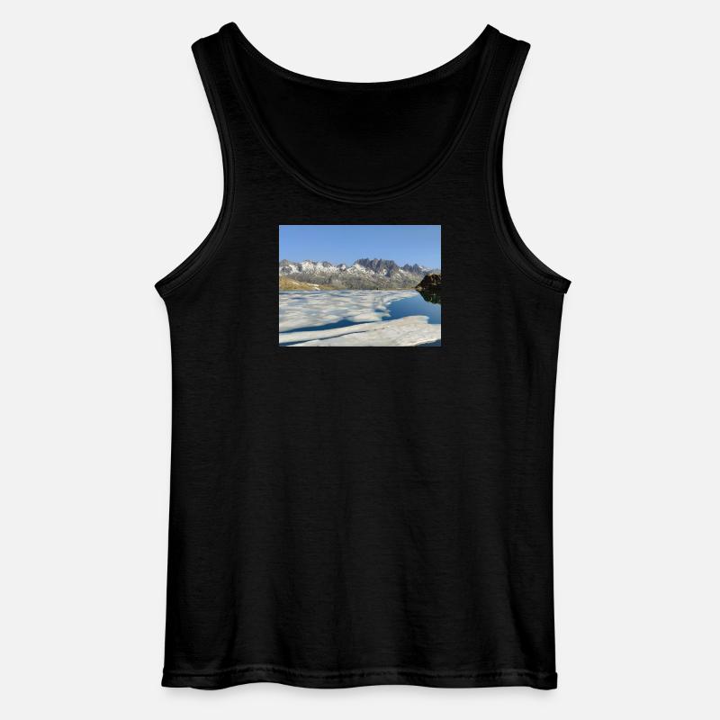 Der Bramant-See im Juni - Gildan Männer Tank Top - Schwarz