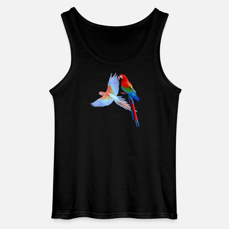 Papagei - Gildan Männer Tank Top - Schwarz